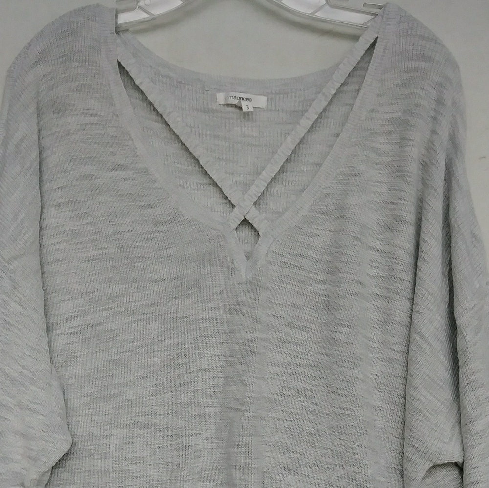 EUC Maurices Heathered Gray Sweather